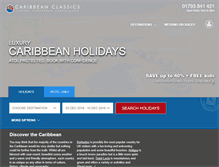 Tablet Screenshot of caribbeanclassics.co.uk